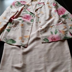 Beautiful pink silk suit